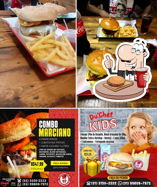 Du'Chef Prime Burger serve uma gama de opções para os amantes dos hambúrgueres