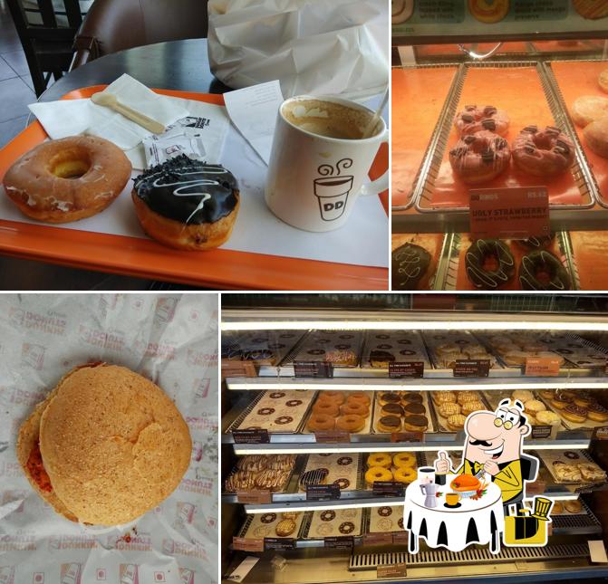Food at Dunkin' Donuts Shop