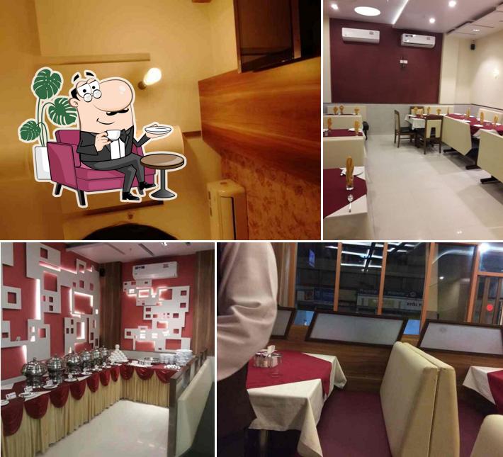 The interior of Apoorva Fine Dine