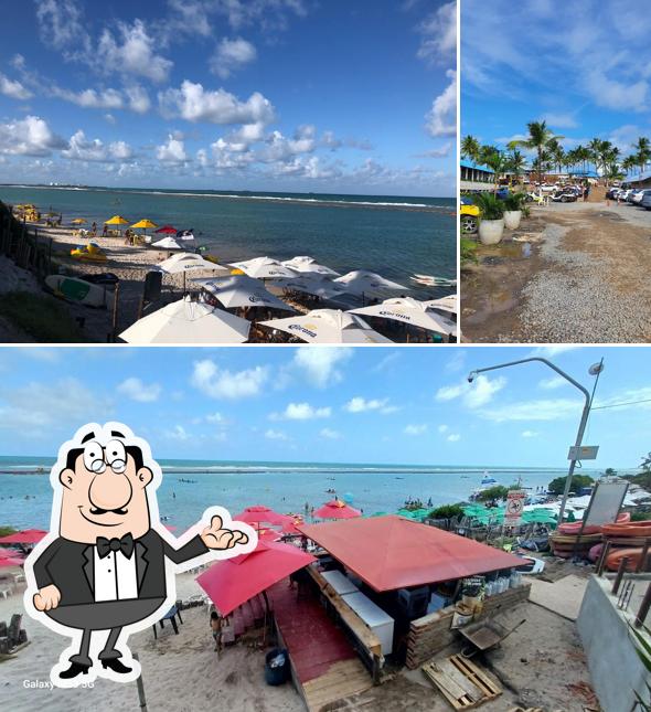 O interior do Bar da Praia Muro Alto