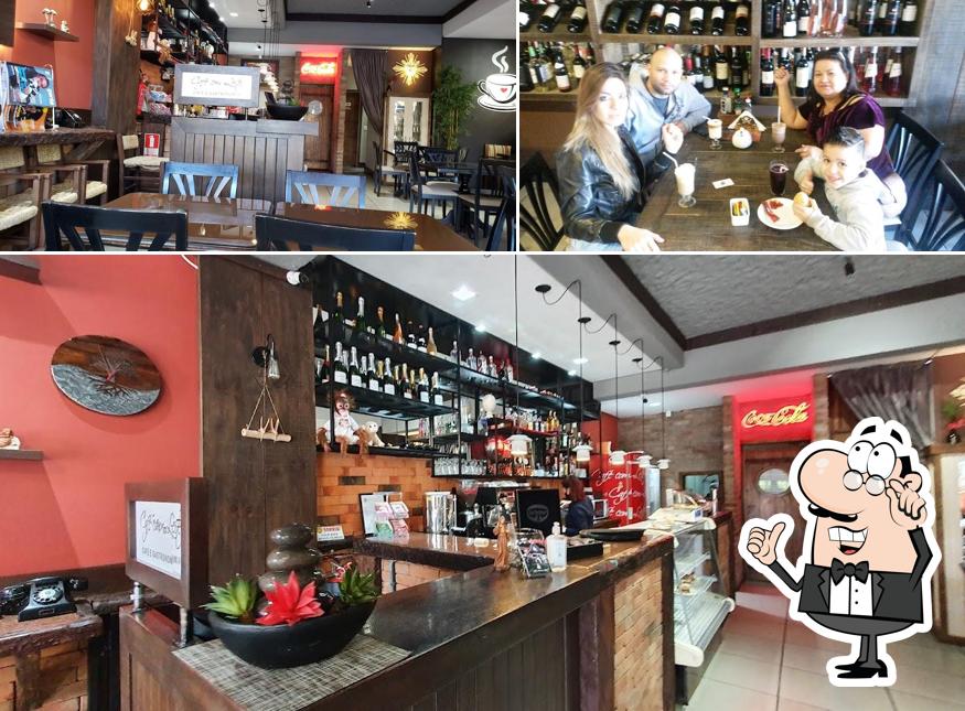 O interior do Café com Leite