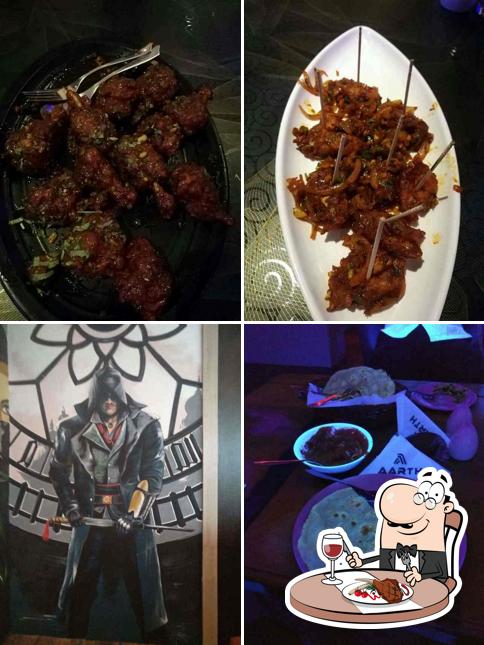 Order meat dishes at Aarth Restaurant
