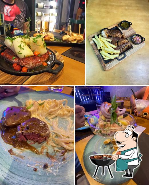 Peça pratos de carne no Cêbeeb Bar