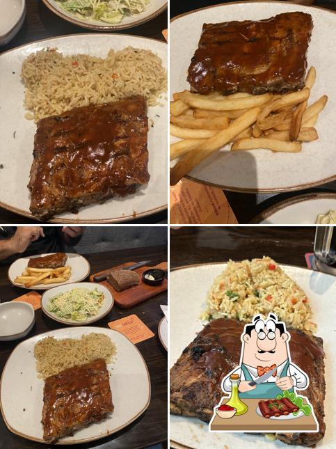 Costelas de porco em Outback Steakhouse