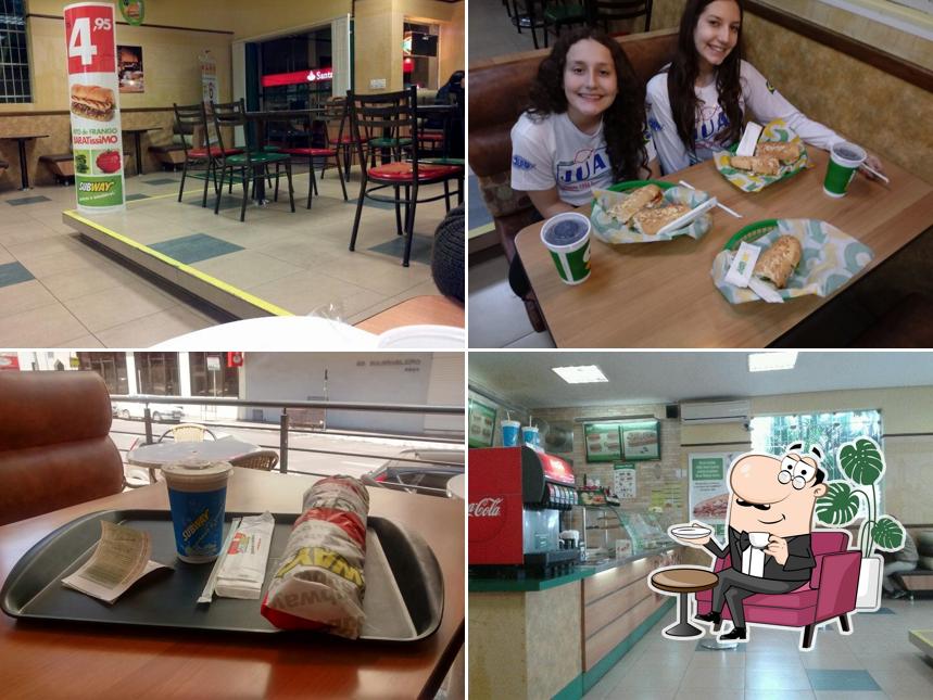 O interior do Subway