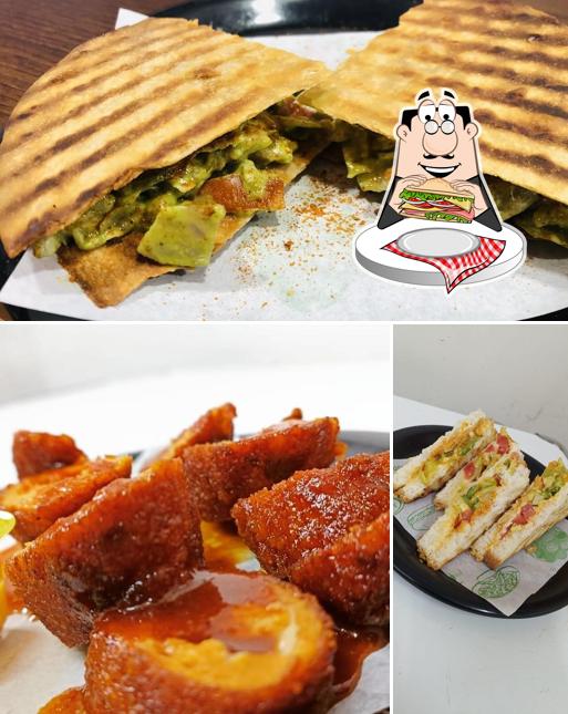 Club sandwich at Tea Traffic By Delta Cafe