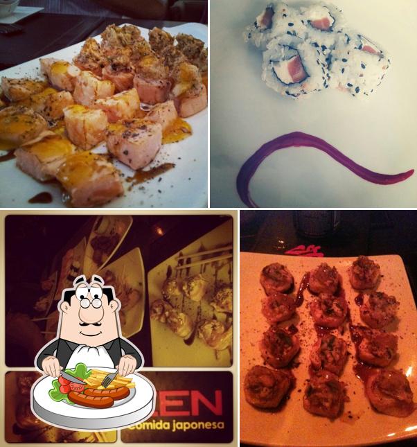 Platos en Zen Comida Japonesa