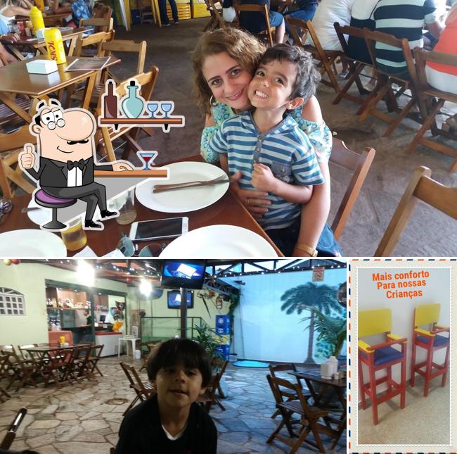 O interior do Casa da Tilápia