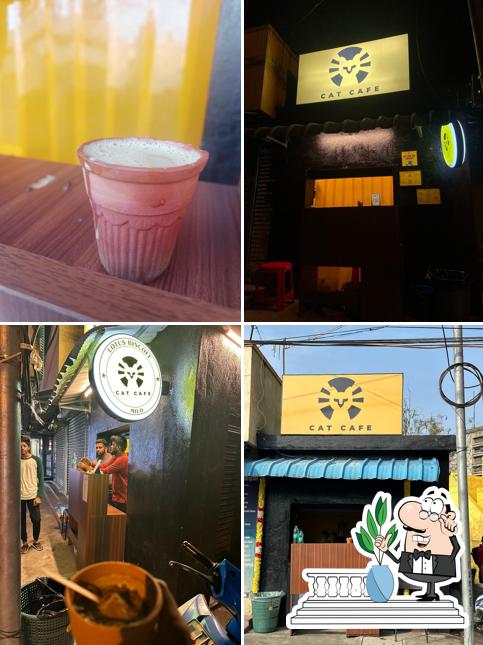 Cat Cafe is distinguished by exterior and interior