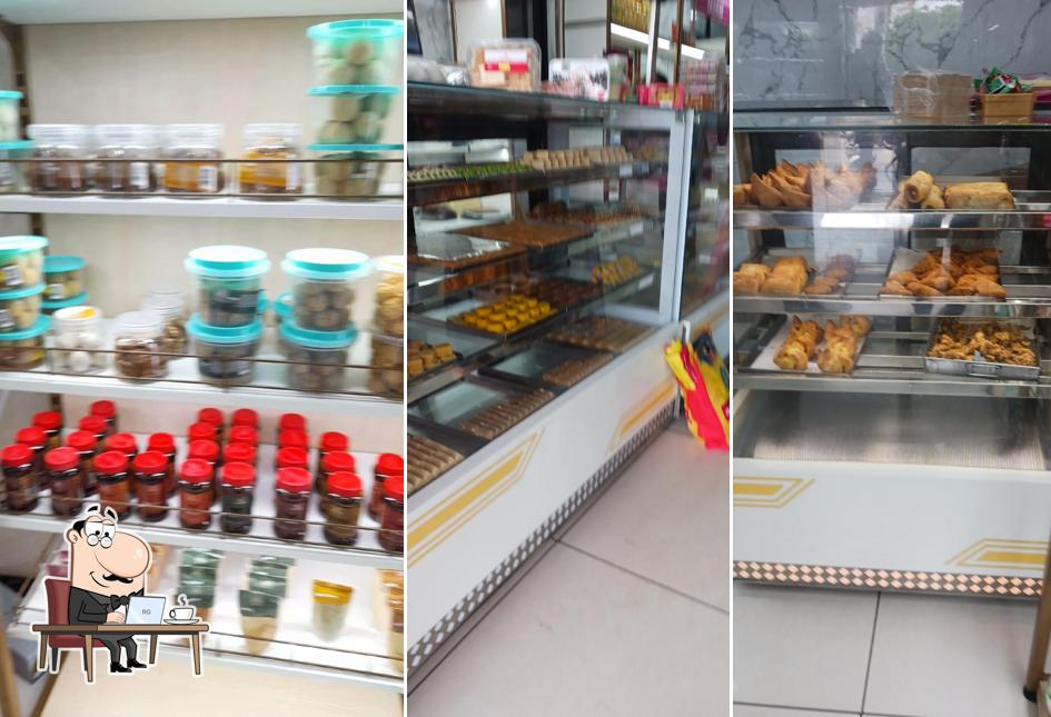 The interior of Aswins home special sweets and bakery