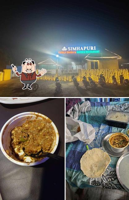 This is the photo depicting food and exterior at Simhapuri Dhaba