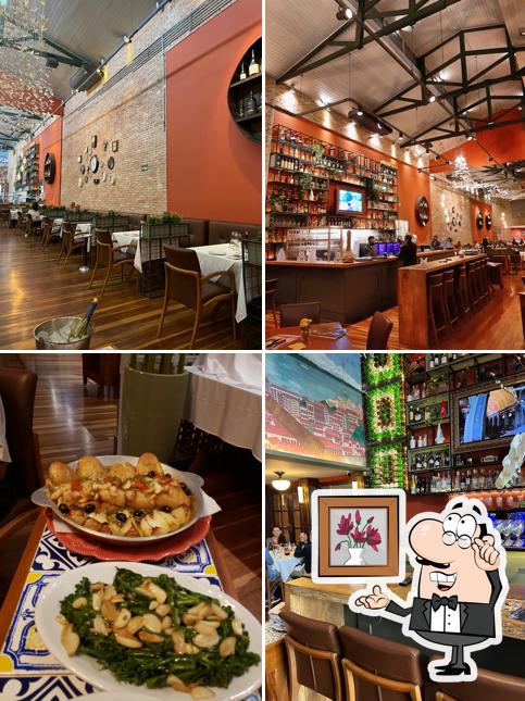 O interior do Bacalhau Vinho e Cia do ITAIM