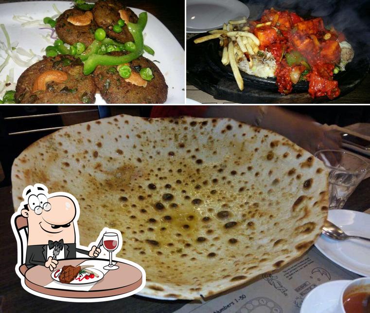 Meat dishes are offered by Prasad Food Divine