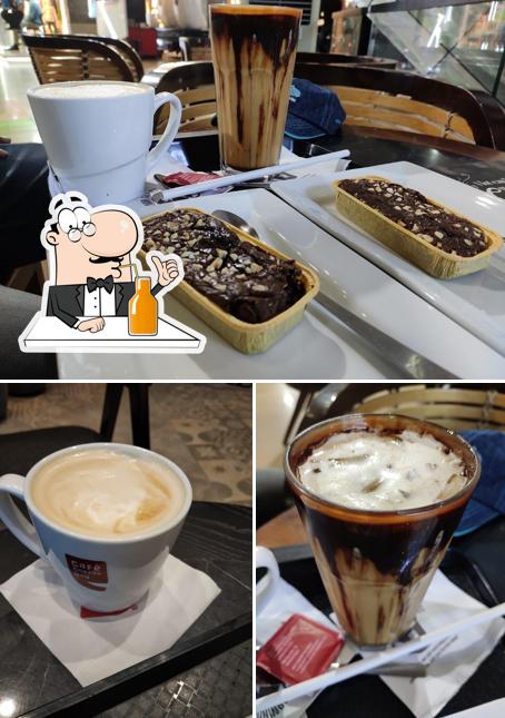 Try out different drinks served at Café Coffee Day