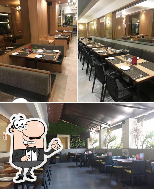 The interior of Raaga Restaurant