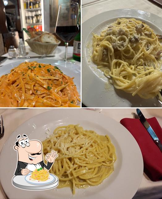 Spaghetti alla carbonara al Capo de Fero Roma