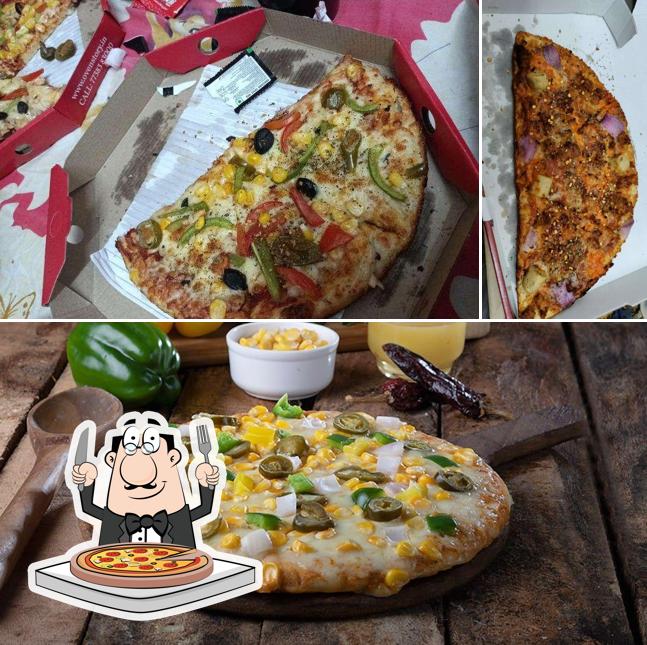 Pick various kinds of pizza