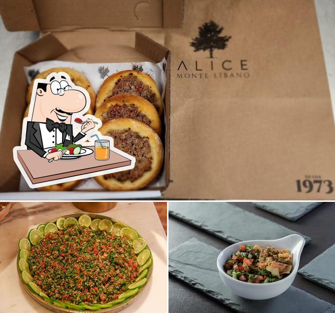 Platos en Restaurante Alice Monte Líbano