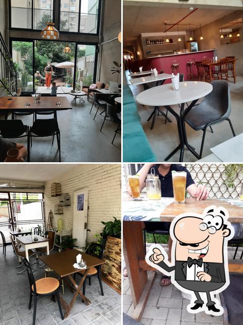 O interior do Moa Cafeteria