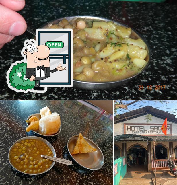 The exterior of Sagar Hotel