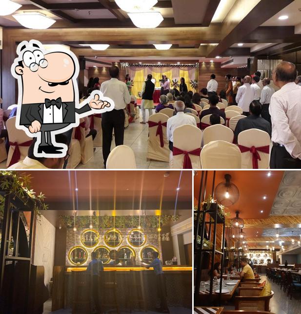 The interior of CIBO Multi Cuisine Family Restaurant and Sports Bar