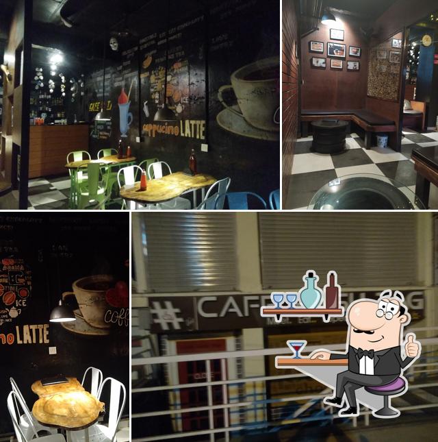 Take a seat at one of the tables at Cafe Hash Tag Islampur