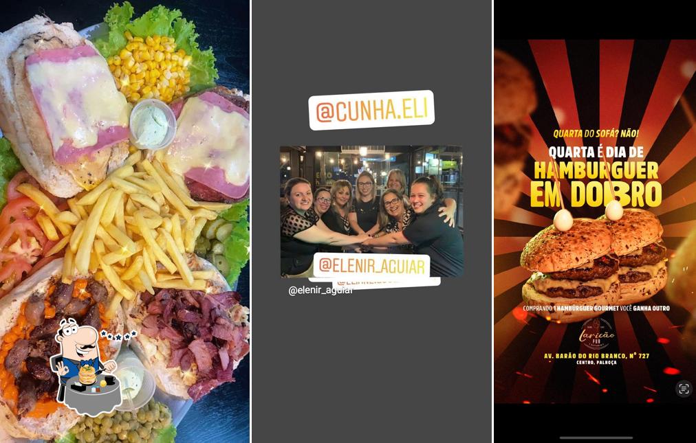 Comida em Laricão pub e restaurante