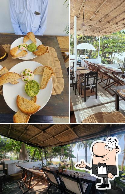 Take a seat at one of the tables at Cafe Rick Dash