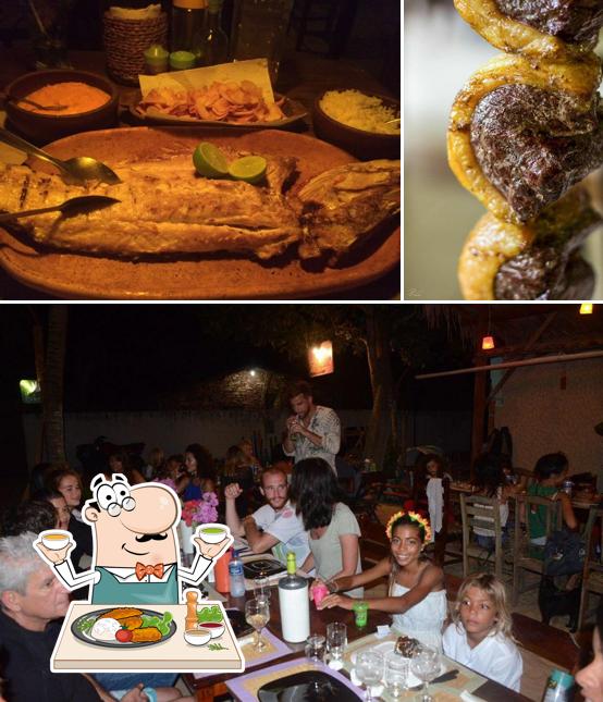 A foto da comida e mesa de jantar no Restaurantes Joao de Barro