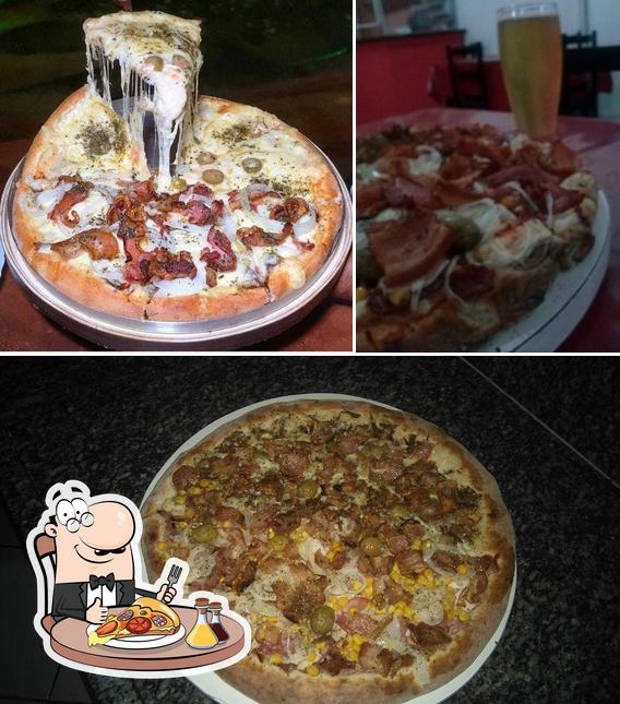 No Brasa Ville Pizzaria, você pode provar pizza