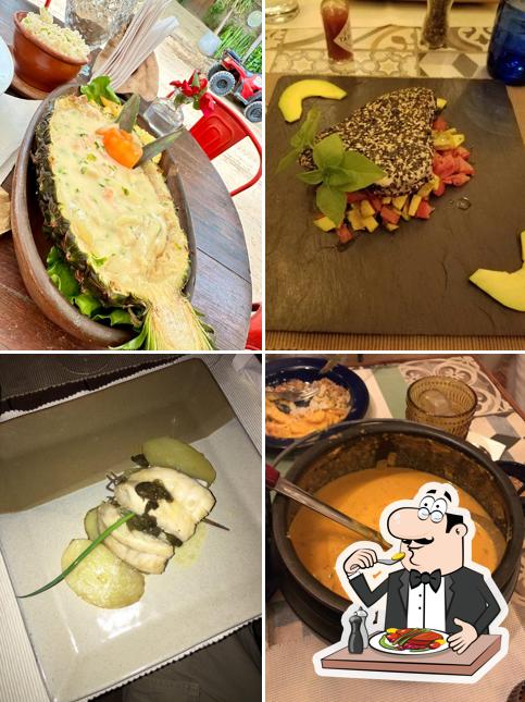 Comida em Restaurante pescador jeri