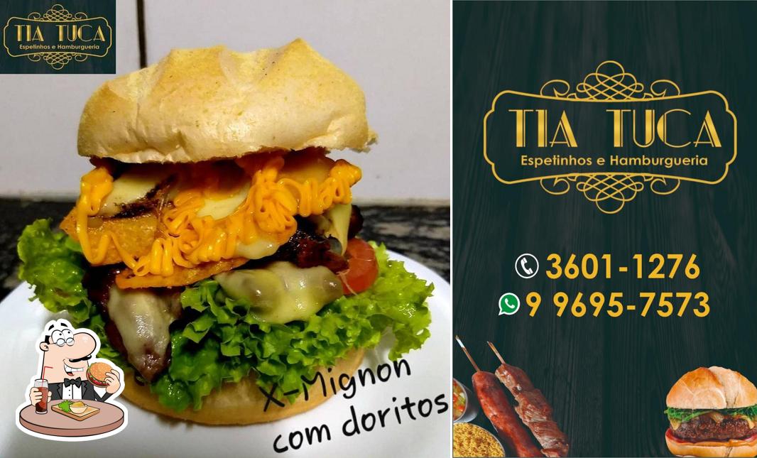 Consiga um hambúrguer no Tia Tuca DELIVERY - Hamburgueria