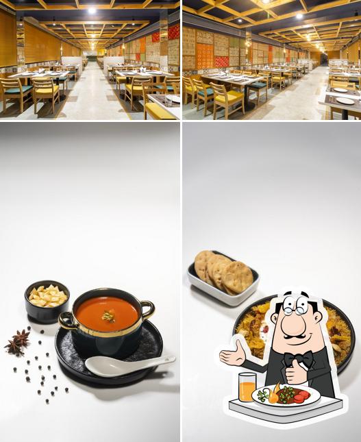 The picture of food and interior at Aahaar Multi Cuisine Restaurant