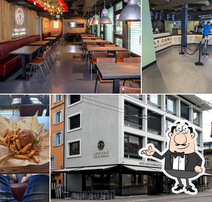 Dai un'occhiata agli interni di Holy Cow! Gourmet Burger Co. ST. GALLEN