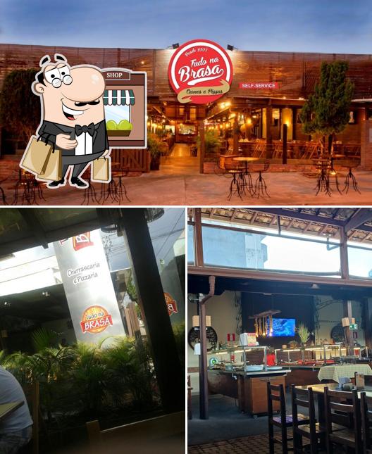 Desfrute da vista do exterior Tudo na Brasa