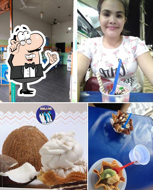 O interior do Sorveteria Dullim