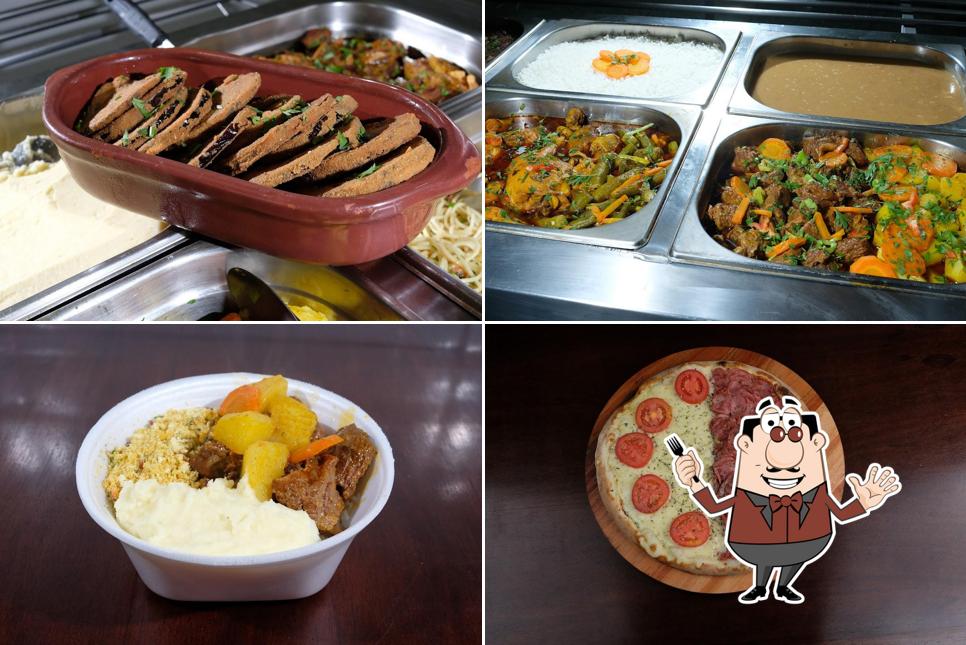 Comida em Pizzaria Nova Opção