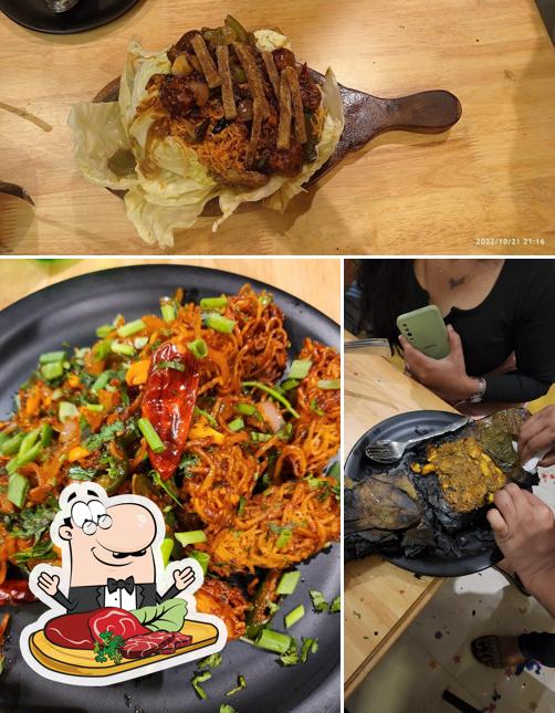 Pick meat meals at KM3 Restaurant