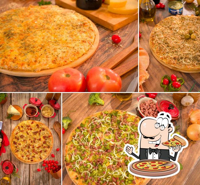 Peça diferentes estilos de pizza