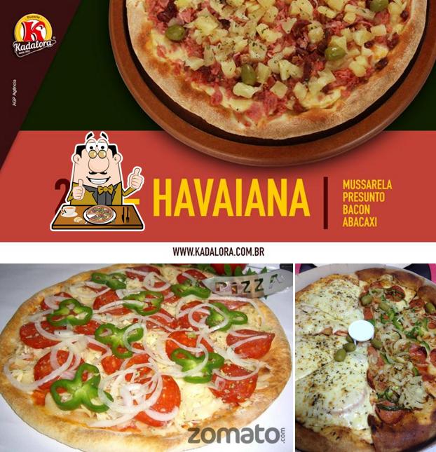 Escolha diferentes tipos de pizza