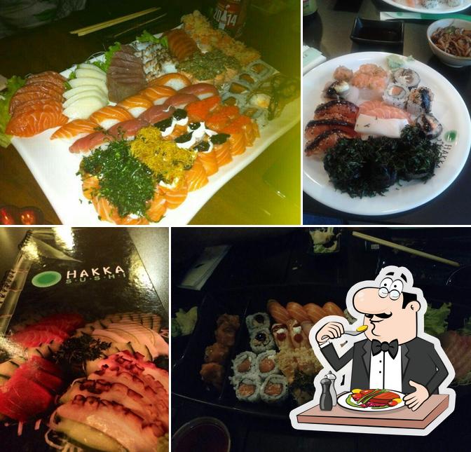 Platos en Hakka Sushi Paulista
