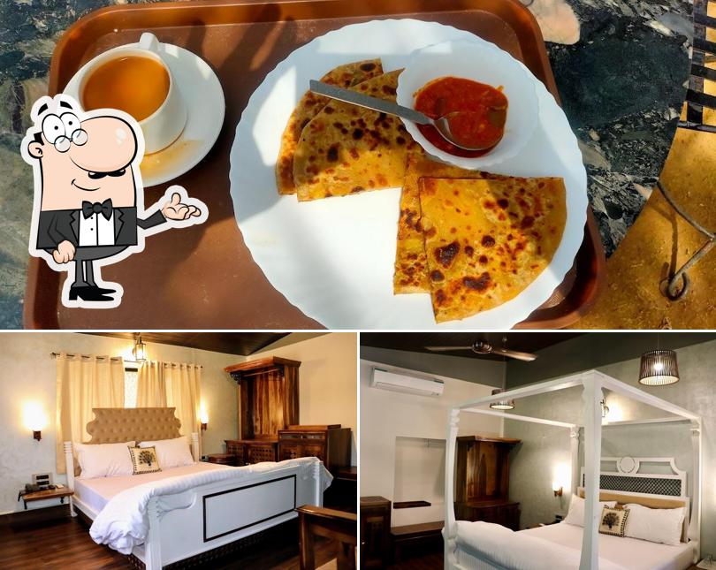 The picture of Hotel Agroha’s interior and food