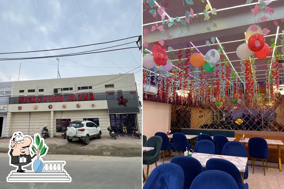 The exterior of NICKS FOOD BAZAR