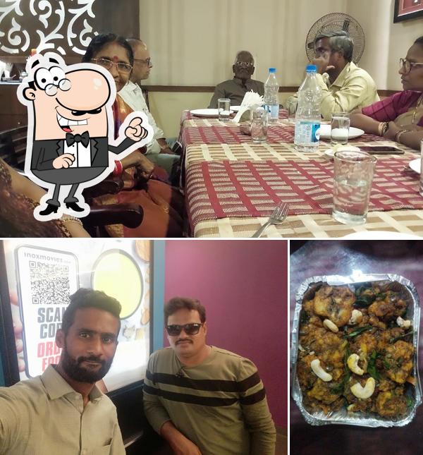 The interior of Abhiruchi Multicusine Restaurant