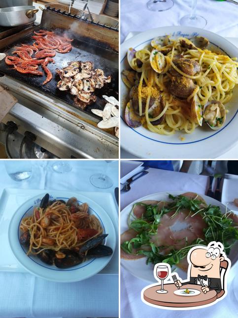 Cibo al Ristorante Ragno Blu