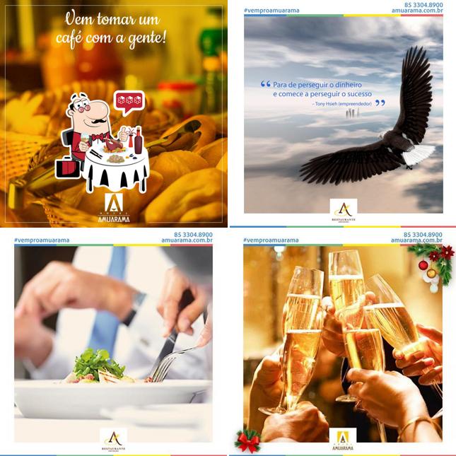 Peça frutos do mar no Restaurante Amuarama