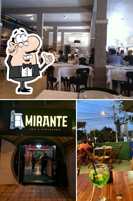 O interior do Mirante Bar e Cervejaria