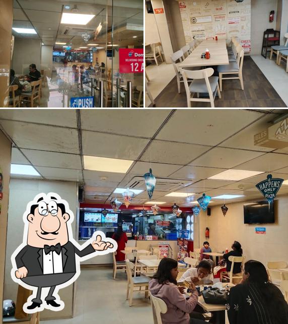 The interior of Domino's