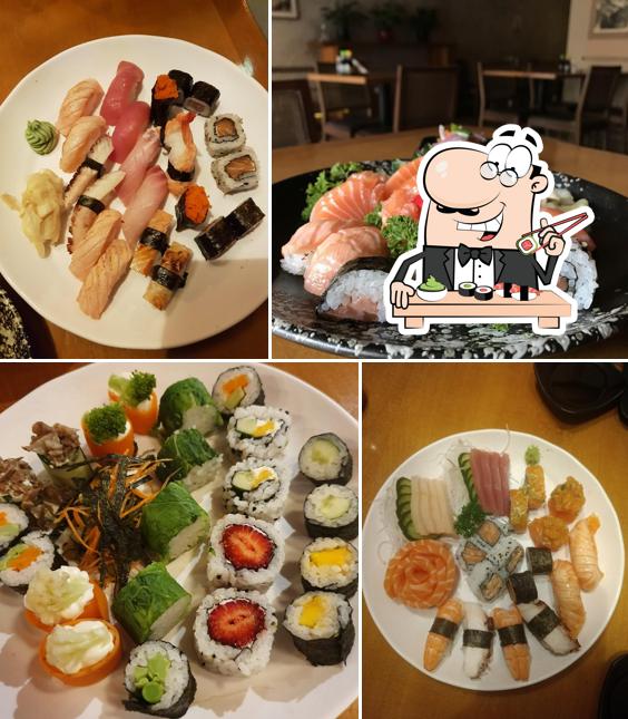 Peça diferentes opções de sushi