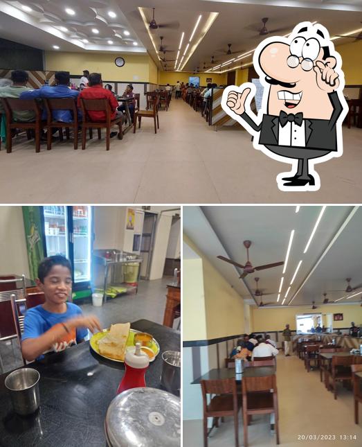 The interior of Hotel Shree Lakshmi